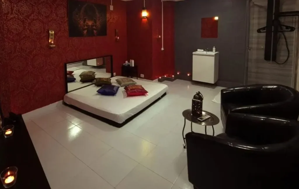 Instalaciones de Afrodita BCN, centro de masajes eróticos en Barcelona