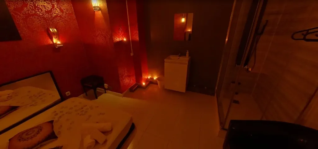 Instalaciones de Afrodita BCN, centro de masajes eróticos en Barcelona